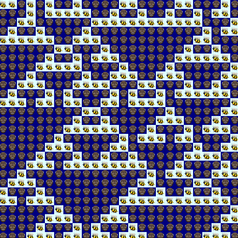 Elementary Cellular Emoji Automata #470