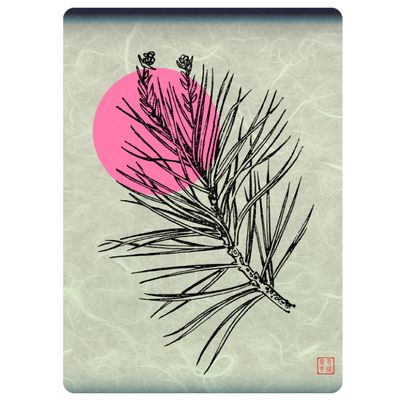 Zen flower card  #41