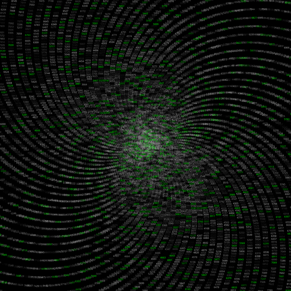 Polar Plot of Numbers #328