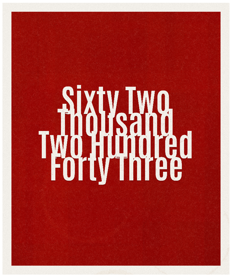 Count #62243