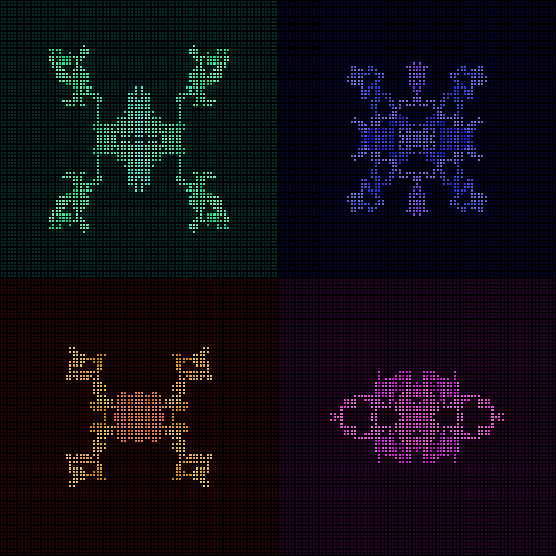 Dither Creatures 2x2 #8