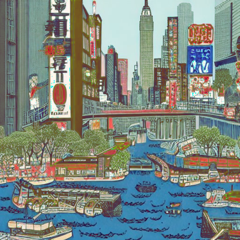 IMAGINARY NEW YORK IN UKIYO-E #69