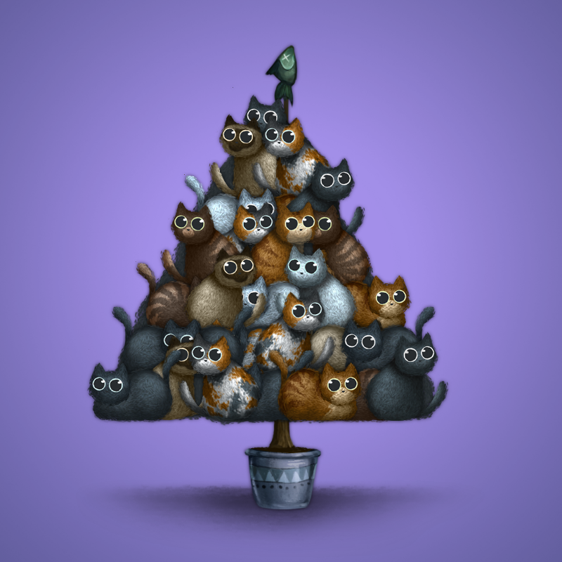 Fluffy Christmas Tree #21