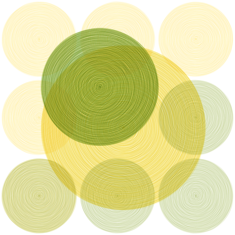 Brushed Circles #156