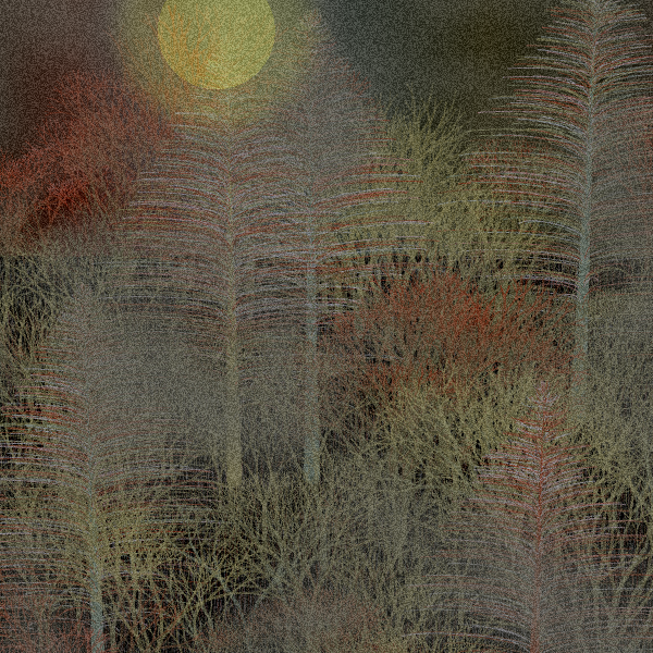 Moonlit Native Bush #113