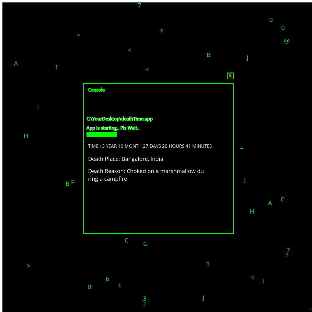 Death Time Console App #8