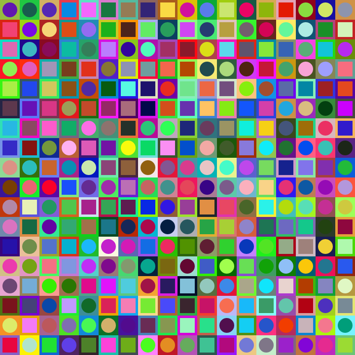 Square Dot Composition #260