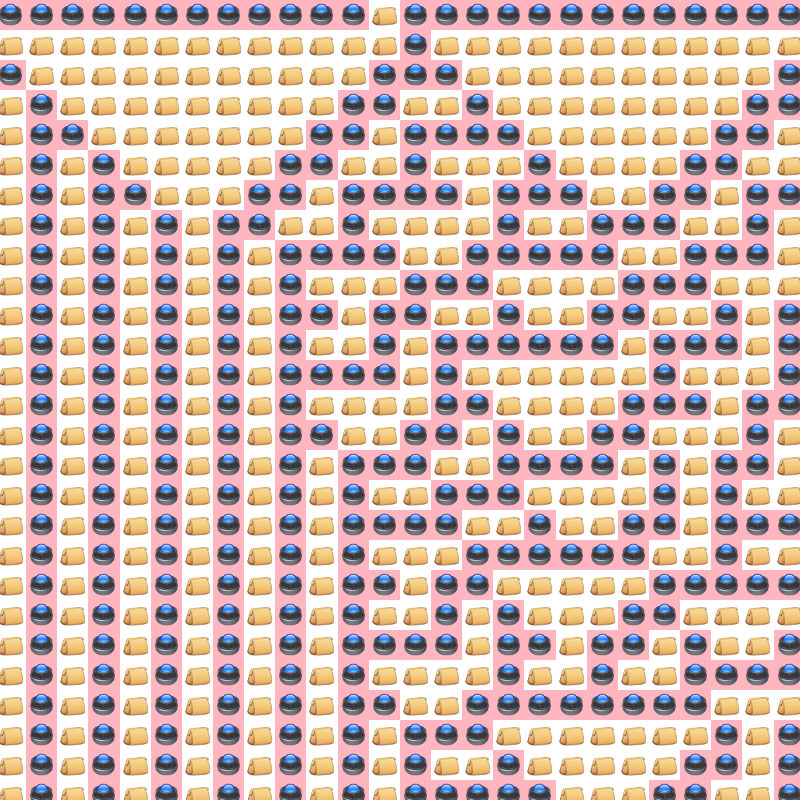 Elementary Cellular Emoji Automata #591