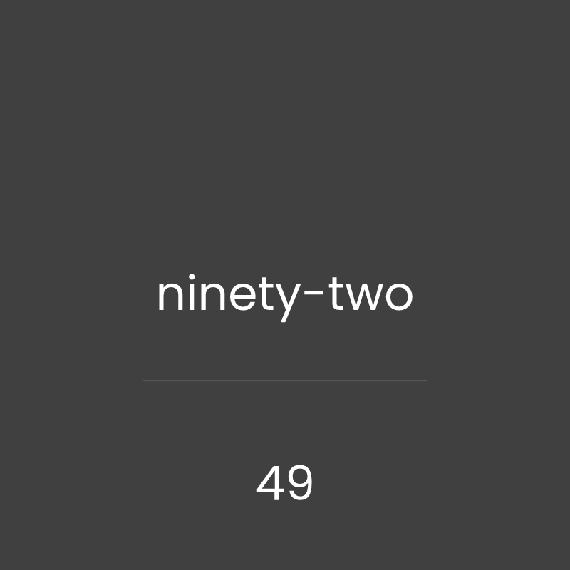 aoon - alphabetical order of numbers #49