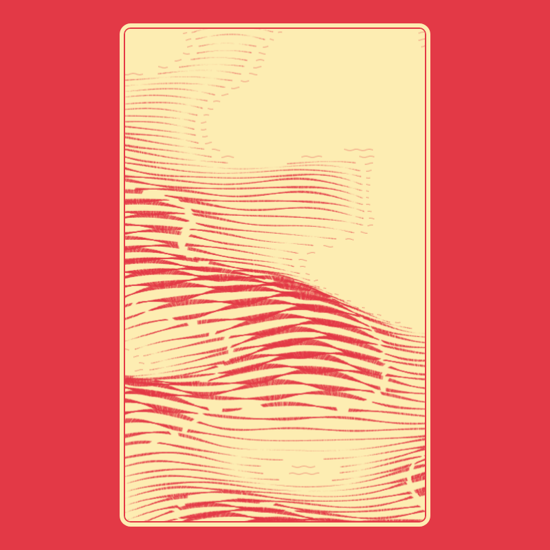 Topographic Playing Card #47