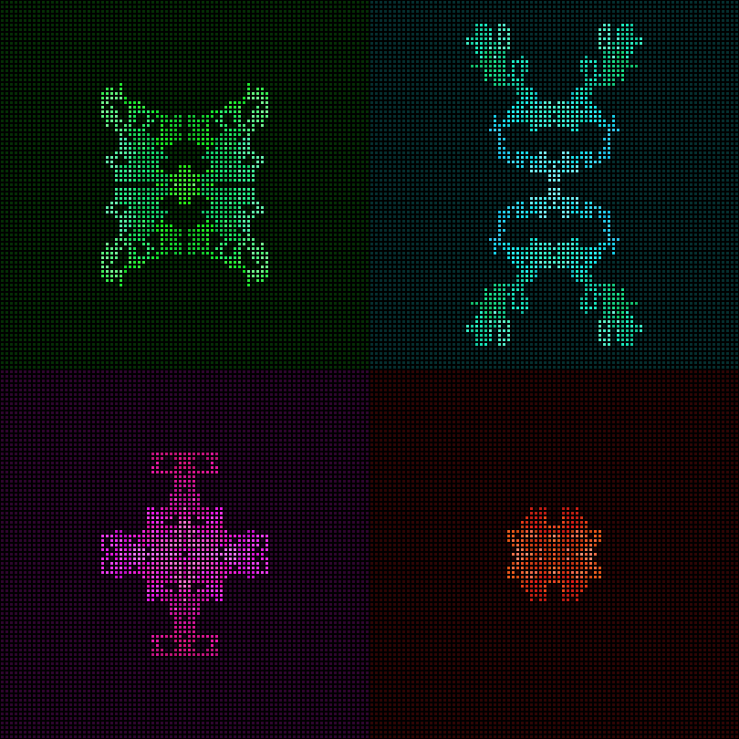 Dither Creatures 2x2 #102