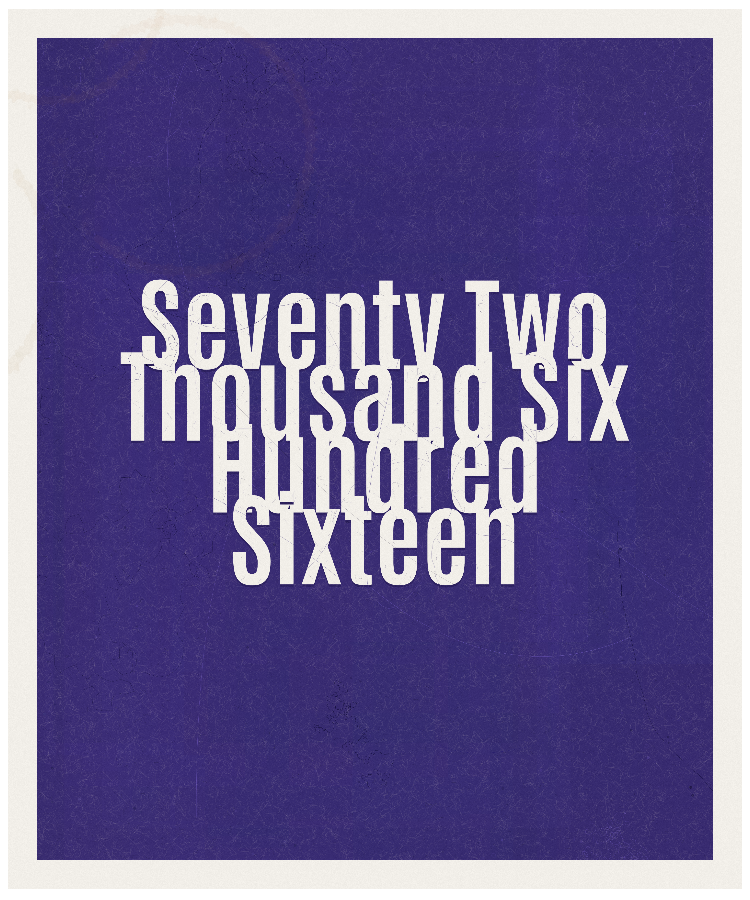 Count #72616
