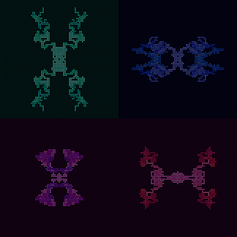 Dither Creatures 2x2 #79