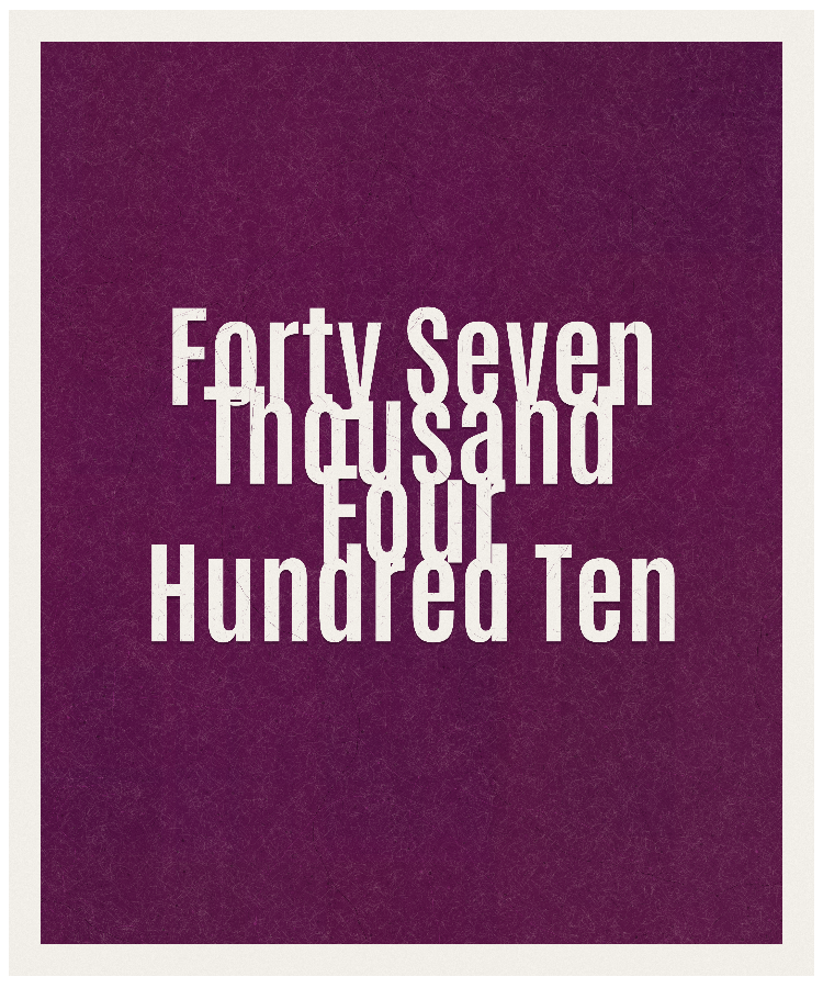 Count #47410
