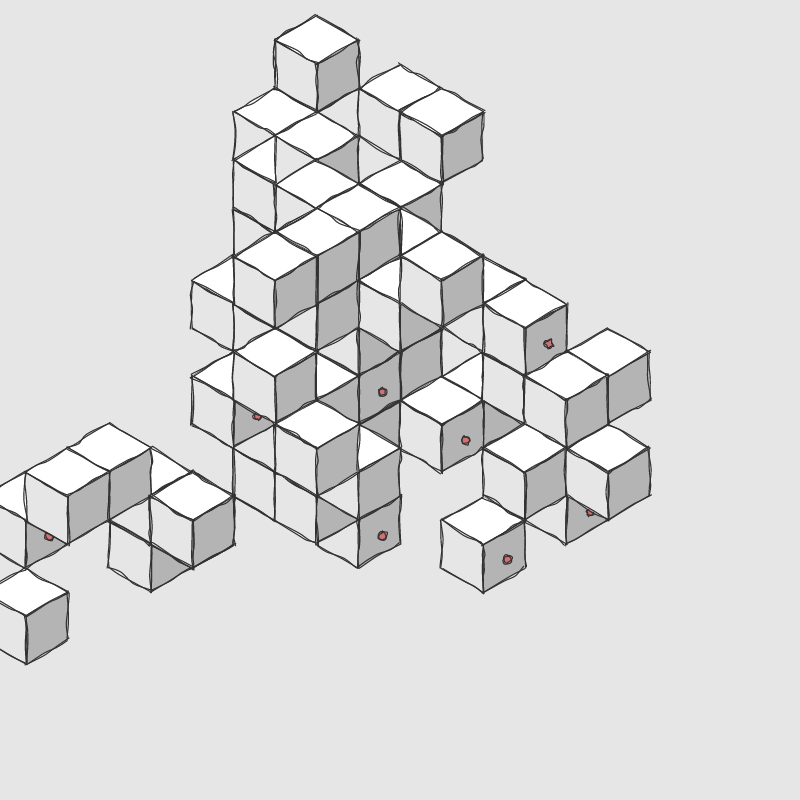 Hand drawn Voxels #8