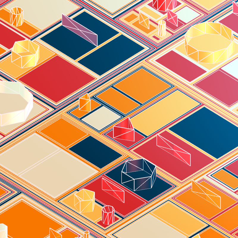 Geometric city #64