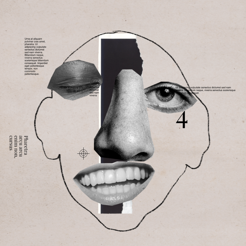 Collage faces #14
