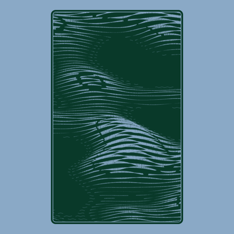 Topographic Playing Card #13