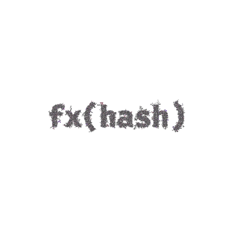 FXHASH Logo with Features #884