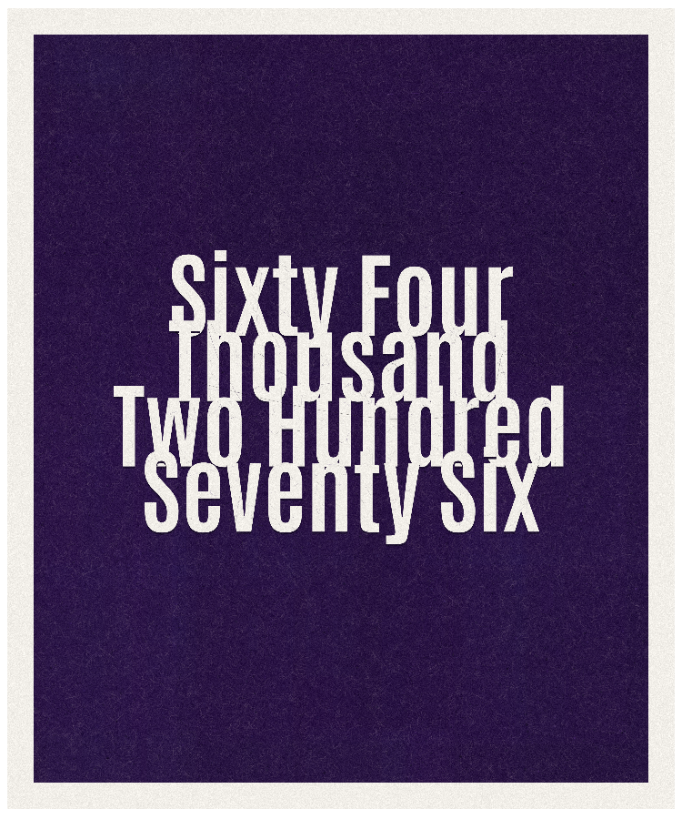 Count #64276