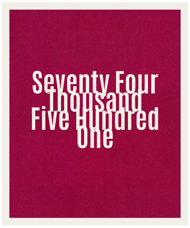 Count #74501