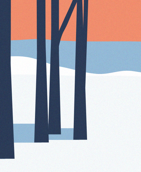 Minimal Snow Landscape #32