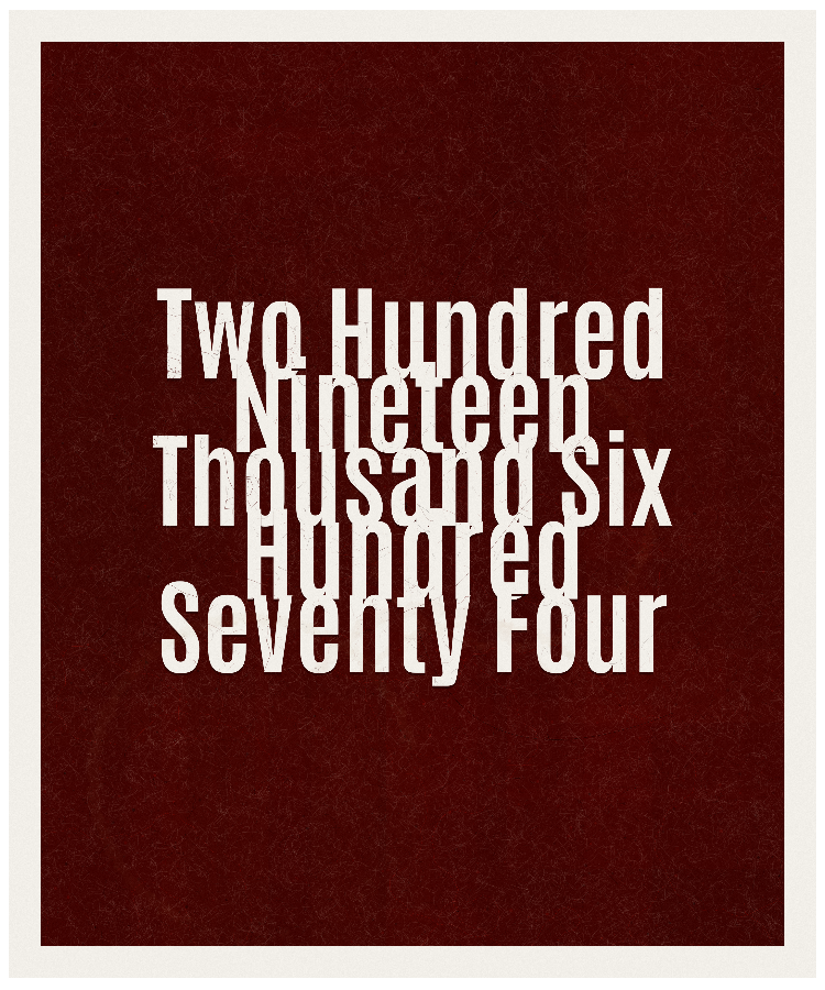 Count #219674