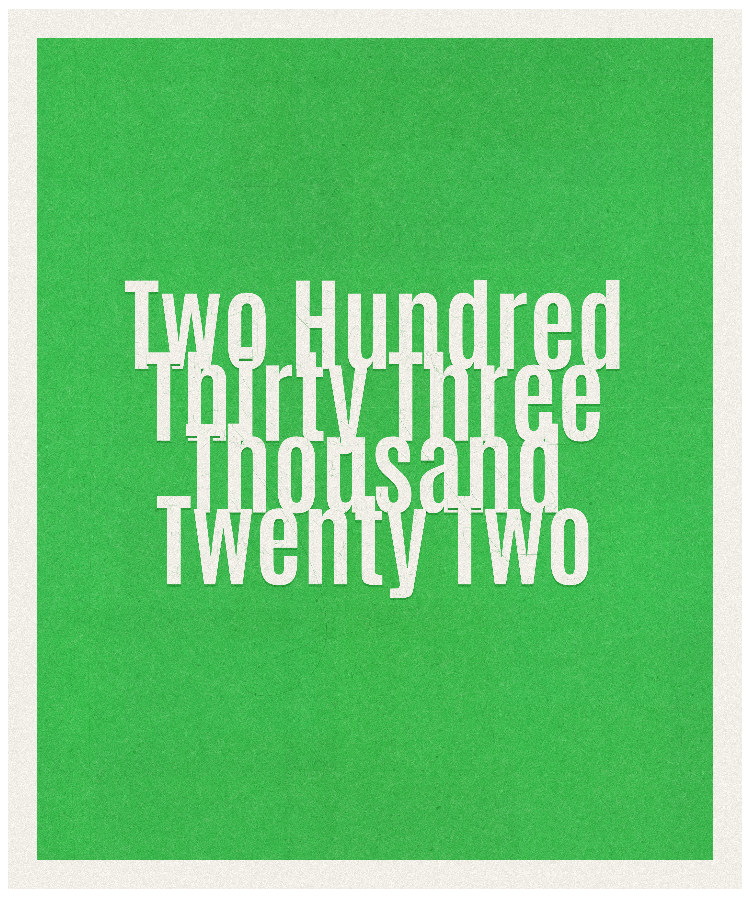 Count #233022