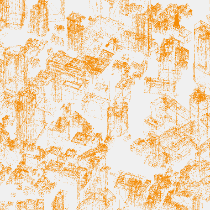 Algorithmic Drawing: Minato City Tokyo #46