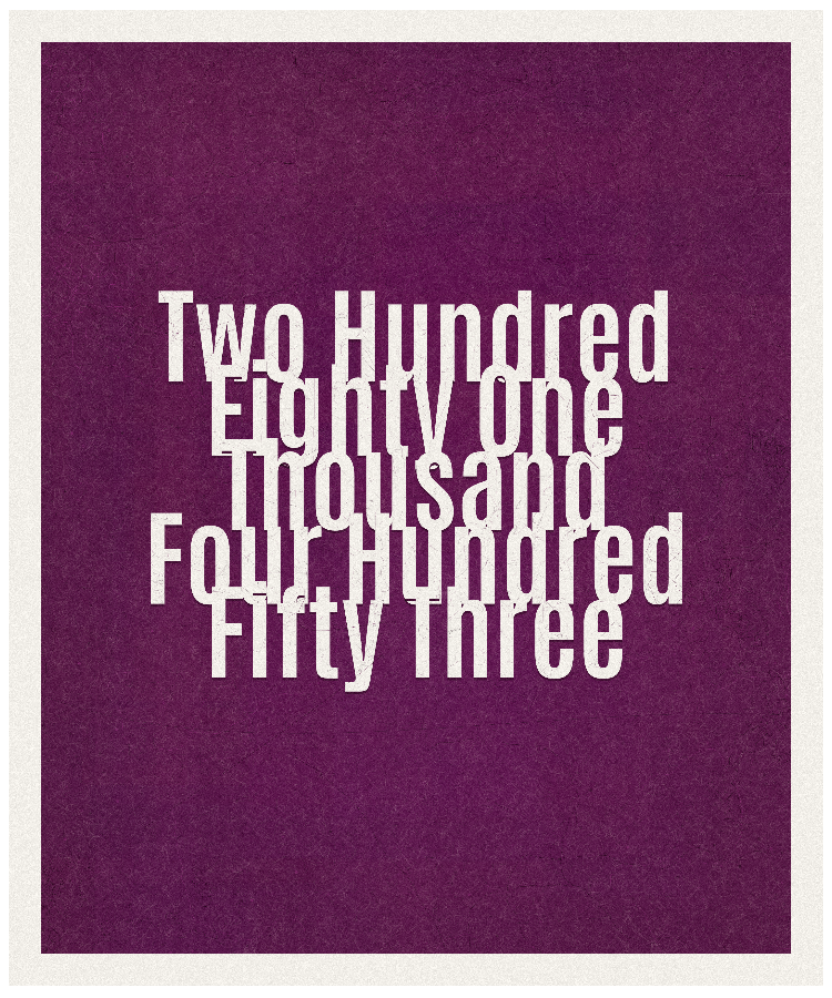 Count #281453