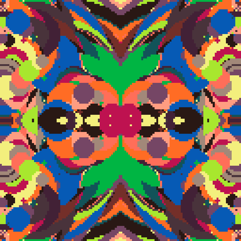 Rapid Psychedelic Inkblot Test Generator #53