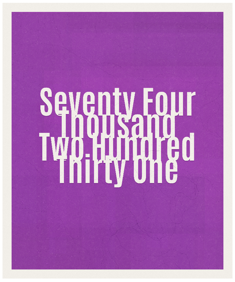 Count #74231