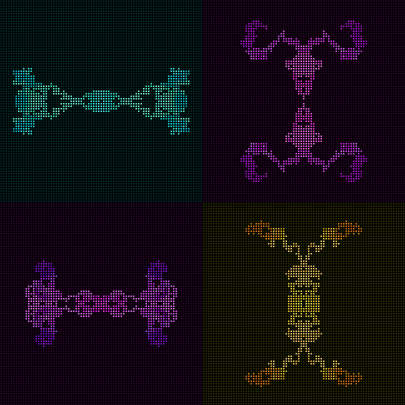 Dither Creatures 2x2 #12