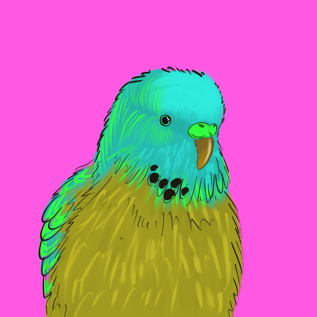 Neon Parrot #7