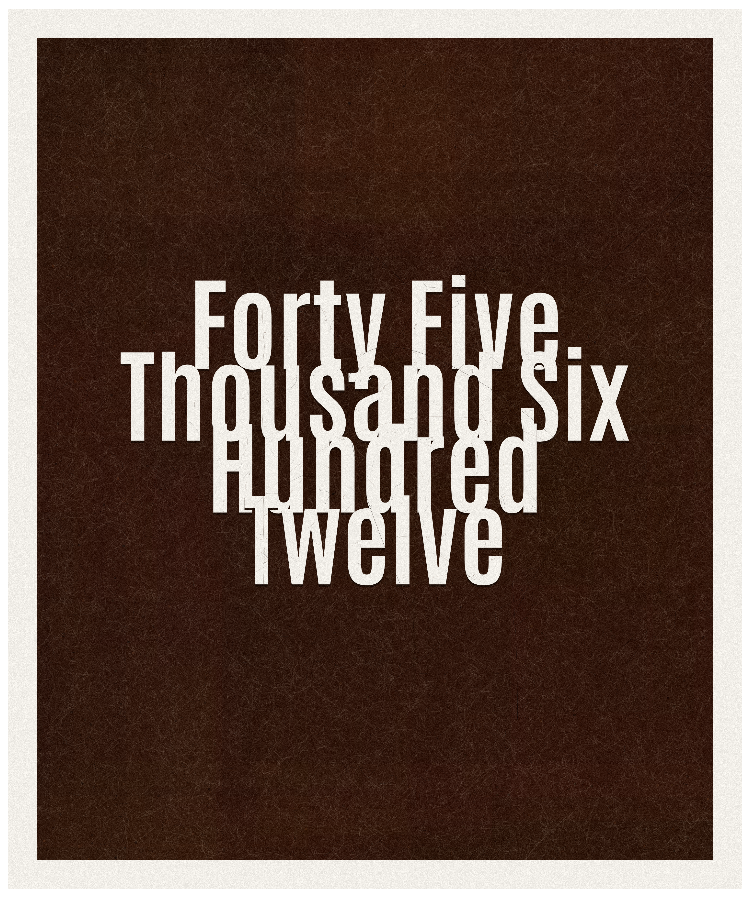 Count #45612