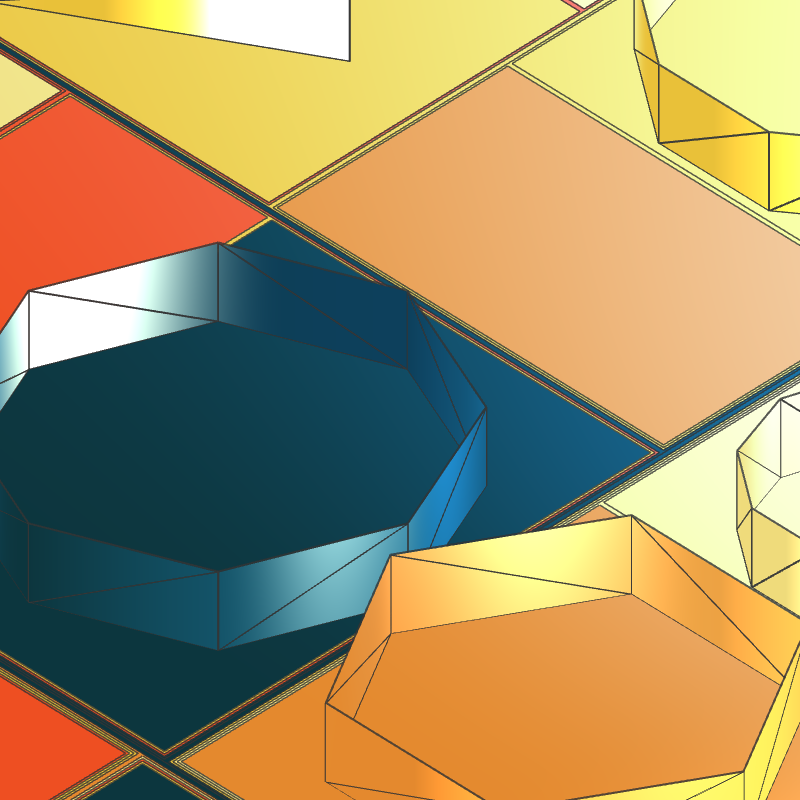 Geometric city #194