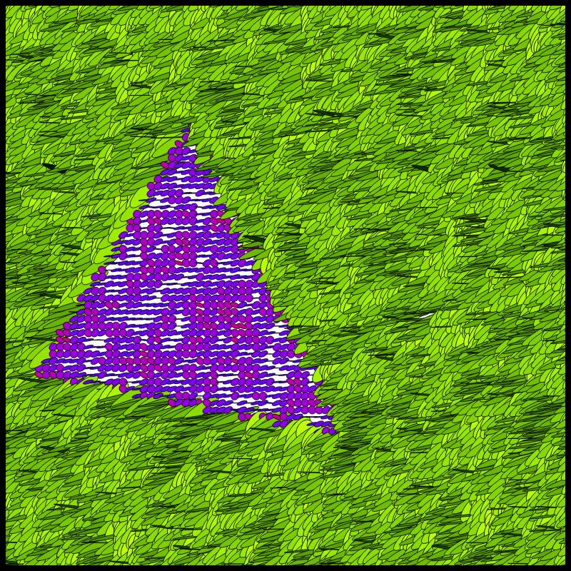 Flow Field Circles Triangle #13