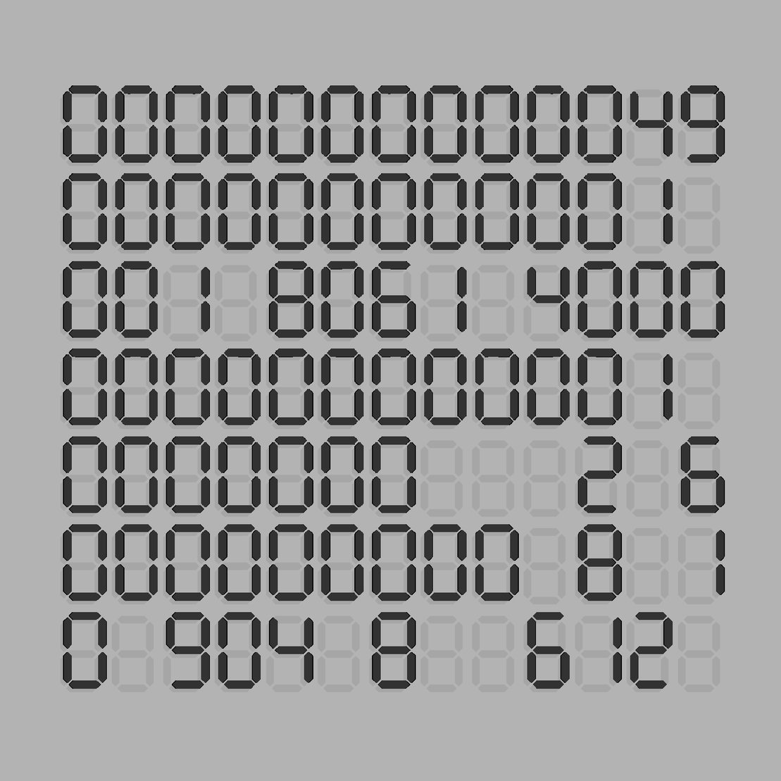 Digits #1101