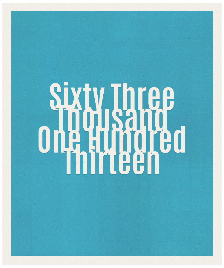 Count #63113