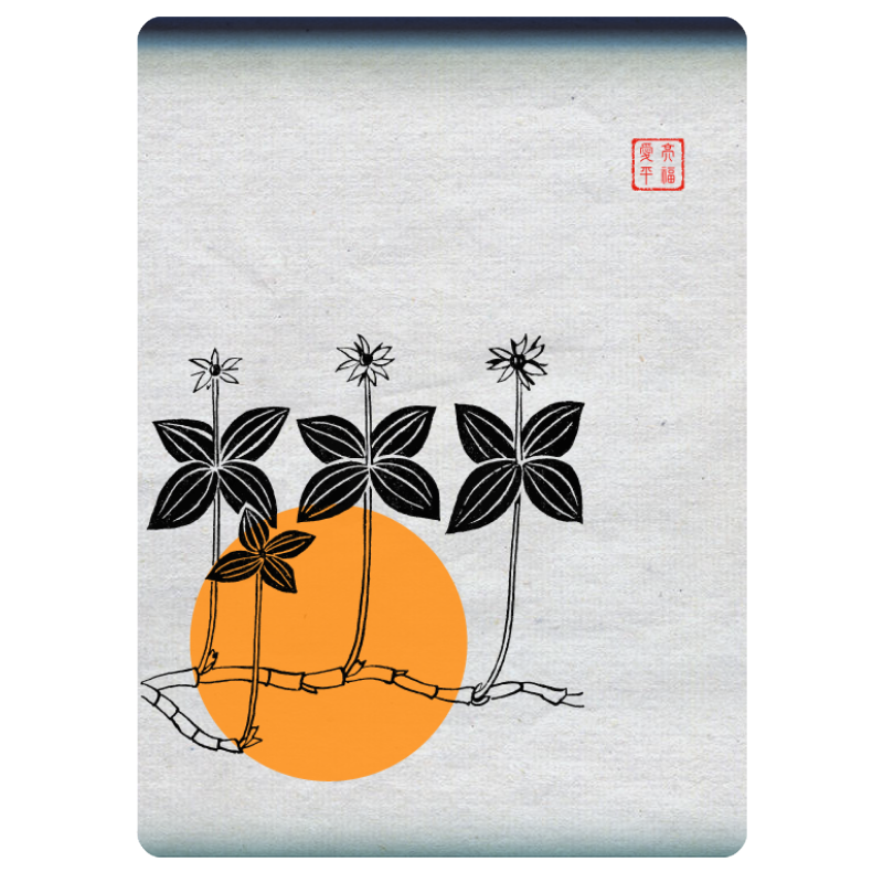 Zen flower card  #40