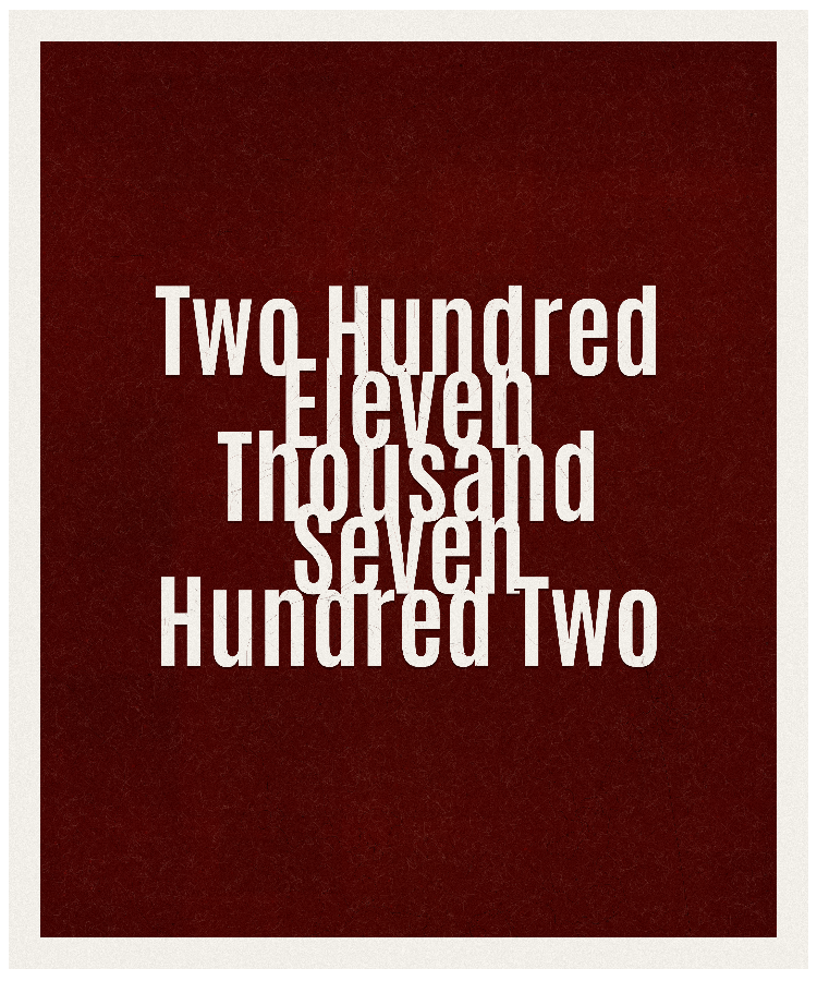 Count #211702