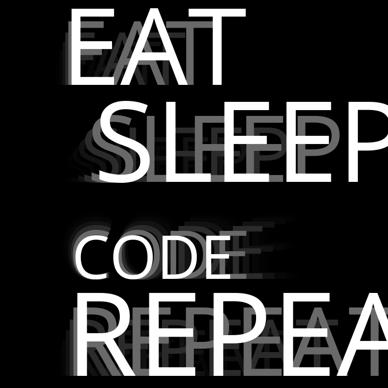 Eat Sleep Code Repeat — fxhash