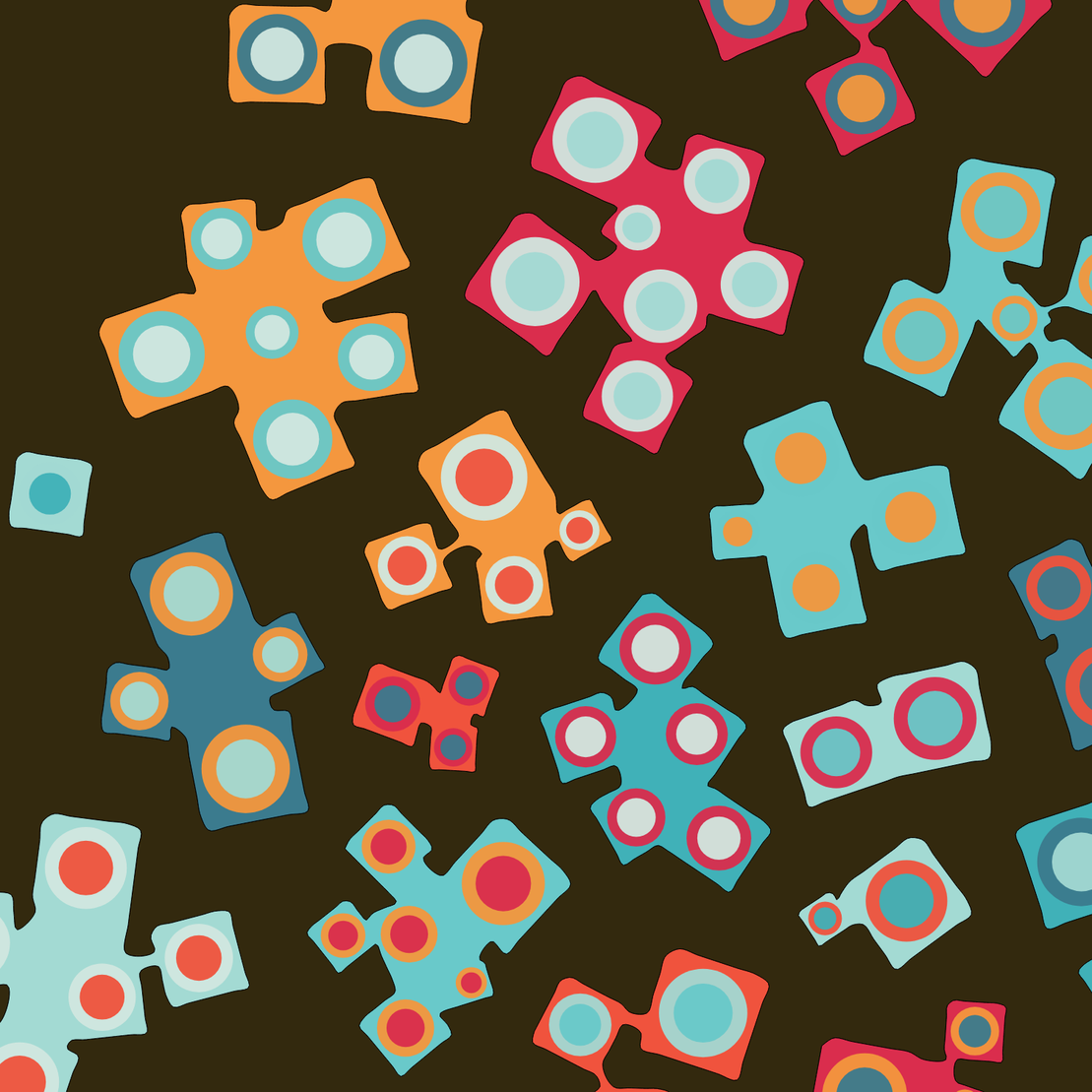 Geometric colorful shapes (Free edition) #58