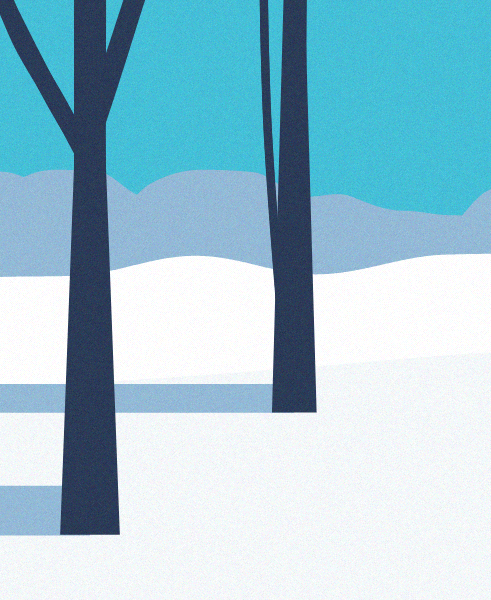 Minimal Snow Landscape #73