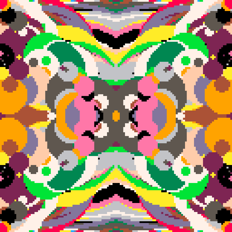 Rapid Psychedelic Inkblot Test Generator #52