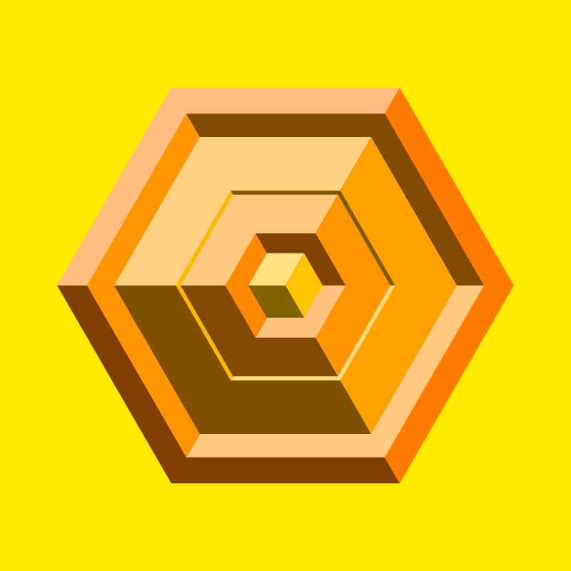 Hexagones - Art for Bots #43