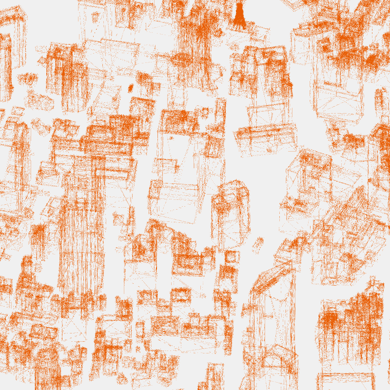 Algorithmic Drawing: Minato City Tokyo #82