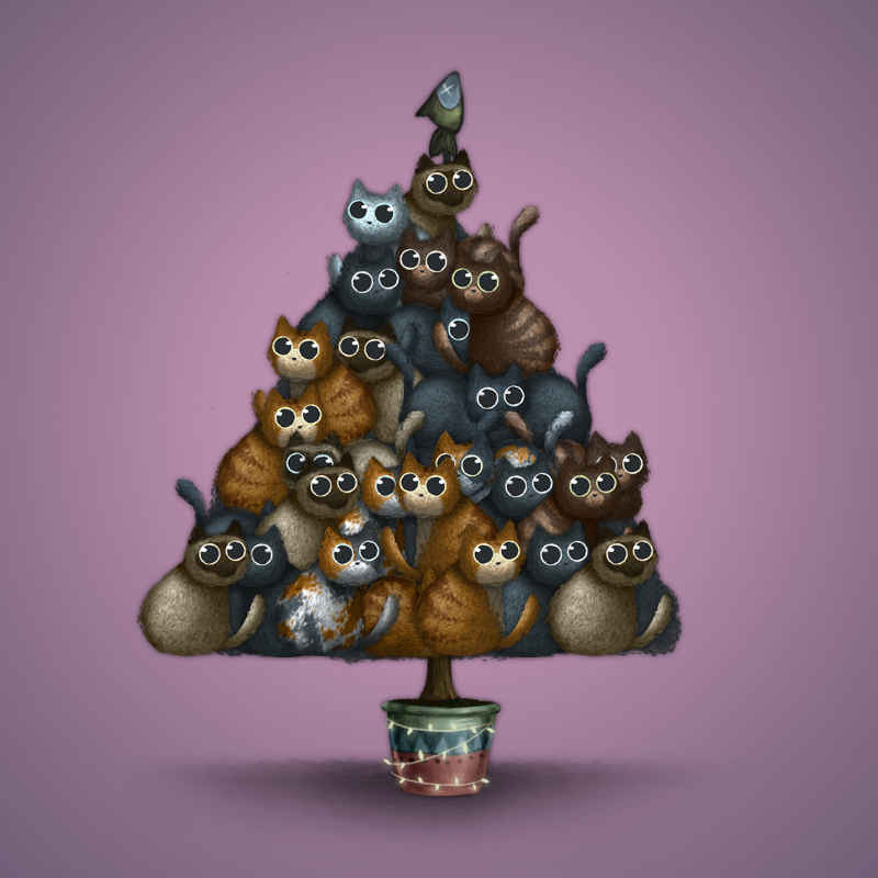 Fluffy Christmas Tree #55