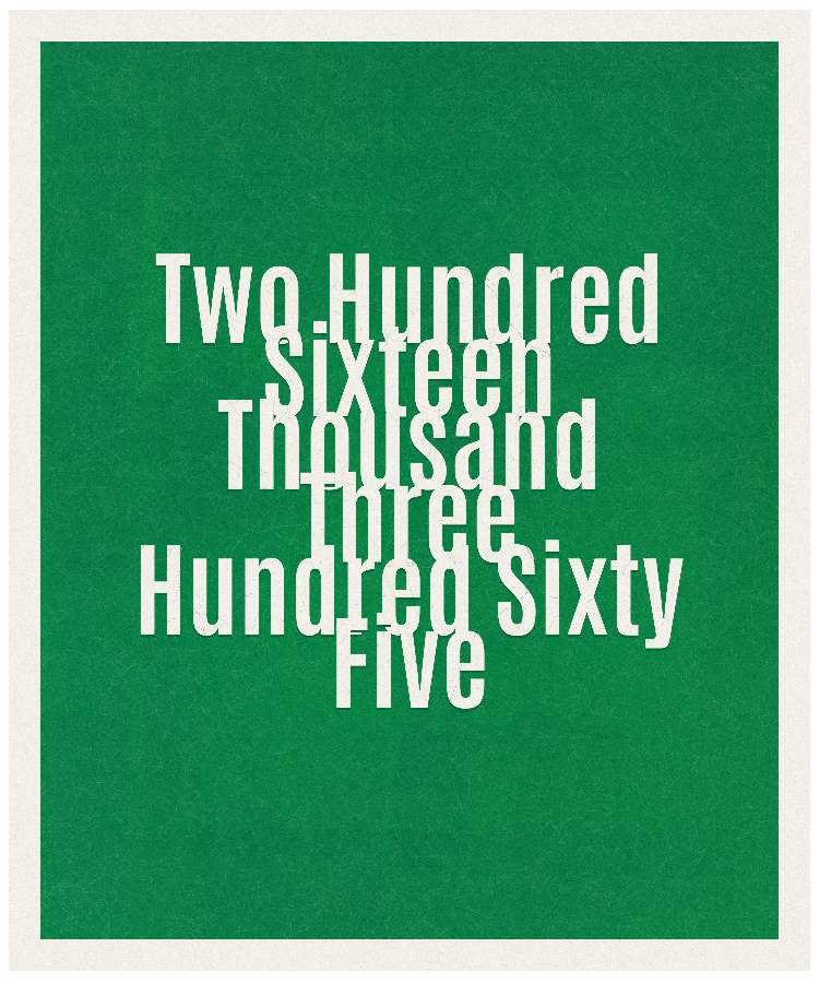 Count #216365