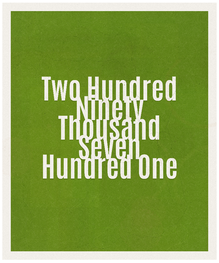 Count #290701